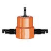 Double Headed Sheet Metal Nibbler, Drill Attachment Metal Cutter (Gold)
