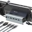 Steam Deck Dock,Aluminum Alloy 6-in-1 Docking Station with HDMI 2.0 Upgraded 4K 60Hz,Gigabit Ethernet,3 USB 3.0 Port and USB-C PD Port