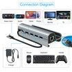 Steam Deck Dock,Aluminum Alloy 6-in-1 Docking Station with HDMI 2.0 Upgraded 4K 60Hz,Gigabit Ethernet,3 USB 3.0 Port and USB-C PD Port
