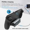 Steam Deck Dock,Aluminum Alloy 6-in-1 Docking Station with HDMI 2.0 Upgraded 4K 60Hz,Gigabit Ethernet,3 USB 3.0 Port and USB-C PD Port