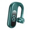 Newest Single Ear Stereo In-ear Earphone Long Standby Bluetooth Wireless Business Headset Hands-free Driving Stereo Earbuds Color Green