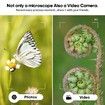 Wireless Digital Microscope 50X-1000X Magnification WiFi USB Handheld Portable with 8 Adjustable LED Lights for PC iPad