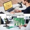Wireless Digital Microscope 50X-1000X Magnification WiFi USB Handheld Portable with 8 Adjustable LED Lights for PC iPad