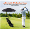 Golf Push Cart Umbrella Holder, Golf Cart Universal Golf Trolley Umbrella Stand with Adjustable Angle for Golf Cart Handles