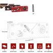 Chamfer Plane with 45 Degree Head for Wood,Woodworking Hand Planer for Quick Edge Planing and radian Corner Plane Trimming