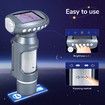 Digital Microscope for Kids Beginner 2' LCD Portable Pocket Microscope Toy STEM Science Kit-Grey
