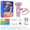 Digital Microscope for Kids Beginner 2' LCD Portable Pocket Microscope Toy STEM Science Kit-Grey
