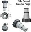 Compatible Intex Replacement Hose Adapter A w/Collar for Threaded Connection Pumps (2Pack)