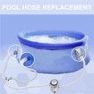 Swimming Pool Replacement Hose Compatible with Intex Filter Pump 330 GPH, 530 GPH, and 1000 GPH (2 Pack)