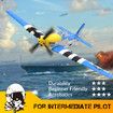 2023 NEW Series RC Plane for Adults and Kids, 4 Channel Hobby Remote Control Airplane P51 Mustang Fighter with 6-Gyro System for Beginners Learning to Fly