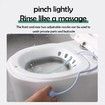Sitz Bath for Hemorrhoids,Sitz Bath for Toilet Seat,Yoni Steam Seat,Foldable Sitz Bath for Postpartum Care,for Soothes Hemorrhoids & Perineum,Cleanse Vagina & Anal (Grey Accessories)