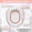 Sitz Bath for Hemorrhoids,Sitz Bath for Toilet Seat,Yoni Steam Seat,Foldable Sitz Bath for Postpartum Care,for Soothes Hemorrhoids & Perineum,Cleanse Vagina & Anal (Pink Accessories)