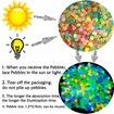 300Pcs Luminous Stones Garden Decor Glow In Dark Outdoor Pebble Rocks Fish Tank Aquarium Pebble Decorations
