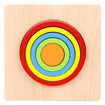 6 pcs Toddler Puzzles Wooden Toys Montessori Shape Sorting Puzzle Sensory Toys Toddlers Activities Preschool Learning Early Educational Travel 1-3