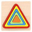 6 pcs Toddler Puzzles Wooden Toys Montessori Shape Sorting Puzzle Sensory Toys Toddlers Activities Preschool Learning Early Educational Travel 1-3