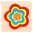 6 pcs Toddler Puzzles Wooden Toys Montessori Shape Sorting Puzzle Sensory Toys Toddlers Activities Preschool Learning Early Educational Travel 1-3