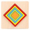 6 pcs Toddler Puzzles Wooden Toys Montessori Shape Sorting Puzzle Sensory Toys Toddlers Activities Preschool Learning Early Educational Travel 1-3