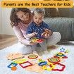 6 pcs Toddler Puzzles Wooden Toys Montessori Shape Sorting Puzzle Sensory Toys Toddlers Activities Preschool Learning Early Educational Travel 1-3