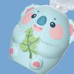 Kids U Shaped Electric Toothbrush with 2 Brush Head Cartoon Koala Auto Sonic Toothbrush for Children Age 2-7 Full Mouth Cleaning