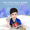 Kids U Shaped Electric Toothbrush with 2 Brush Head Cartoon Koala Auto Sonic Toothbrush for Children Age 2-7 Full Mouth Cleaning