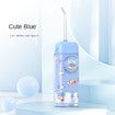 Kid Oral Irrigator Portable Cordless Dental Flosser Teeth Cleaning Oral Care Dental Water Jet Rechargeable Water Flosser(blue)