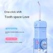 Kid Oral Irrigator Portable Cordless Dental Flosser Teeth Cleaning Oral Care Dental Water Jet Rechargeable Water Flosser(blue)