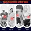 Back Belt Lumbar Decompression Traction Waist Air Spin Health Posture Physio Brace Support Heating Men Women