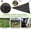 Triangle Hammock, Multi Person Portable Hammock, Outdoor Camping Aerial Hammock 3 Point, for Travel Backyard Garden Camping(black)