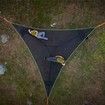 Triangle Hammock, Multi Person Portable Hammock, Outdoor Camping Aerial Hammock 3 Point, for Travel Backyard Garden Camping(black)