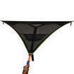 Triangle Hammock, Multi Person Portable Hammock, Outdoor Camping Aerial Hammock 3 Point, for Travel Backyard Garden Camping(black)
