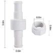 Accessory 3 Pack Pool Hose Ball Bearing Swivel + 6 Hose Nuts Replacement for Polaris 180 280 380 Pool Cleaners D20 D-20 D15