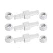 Accessory 3 Pack Pool Hose Ball Bearing Swivel + 6 Hose Nuts Replacement for Polaris 180 280 380 Pool Cleaners D20 D-20 D15