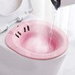 Sitz Bath Toilet SEATtoPerineal Soaking Bath for Postpartum Care, Fits All Toilets, Pink