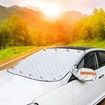 Car Windscreen Cover Winter Windshield Snow Cover Car Frost Windscreen Cover With Side Mirror Covers Thick Magnetic 160*145cm