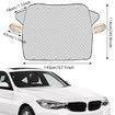Car Windscreen Cover Winter Windshield Snow Cover Car Frost Windscreen Cover With Side Mirror Covers Thick Magnetic 145 * 116cm