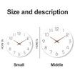 Wall Clock,Silent Non-Ticking 10 Inch Wall Clocks Battery Operated,Modern Style Wooden Clock Decorative for Kitchen,Home,Bedrooms,Office (10Inch White)