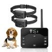 2 in 1 Pet Dog Electric Fence System Rechargeable Waterproof Receiver Adjustable Dog Training Collar Electric Fence Containment System For Two Dog