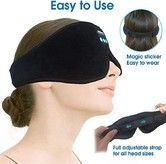 3D Sleep Mask Bluetooth Wireless Music Eye Mask with Bass Stereo Speakers Blackout Soft Sleep Aid