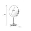 10X Megnifigation Tabletop Vanity Mirror Metal Rotating Mirror for Desk Dresser Beauty Cosmetic