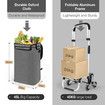 Shopping Trolley Cart Wheeled Bag Storage Trolly Foldable Grocery Market Utility Granny Stair Climbing Wheels Aluminium 45kg
