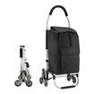 Shopping Trolley Cart Trolly Wheeled Storage Bag Grocery Market Foldable Utility Granny Stair Climbing Wheels Aluminium 45L
