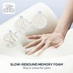 Luxdream Cervical Pillow Contour Neck Memory Foam Ergonomic Soft High Resilience Side Back Stomach Sleeper