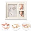 Baby Souvenirs Handprint Photo Frames Clay Casting & Photo Memory Keepsake Frame, Baby Registry Gift & Baby Shower, Baby Boy Gift & Baby Girl Gift