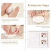 Baby Souvenirs Handprint Photo Frames Clay Casting & Photo Memory Keepsake Frame, Baby Registry Gift & Baby Shower, Baby Boy Gift & Baby Girl Gift