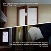 Fridge Door Alarm Wireless Sensor Chime 108dB Adjustable Delay Seconds Window Safety Open White