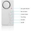 Fridge Door Alarm Wireless Sensor Chime 108dB Adjustable Delay Seconds Window Safety Open White