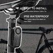 113dB Bike Alarm Wireless Vibration Motion Sensor Waterproof Motorcycle Alarm with Remote