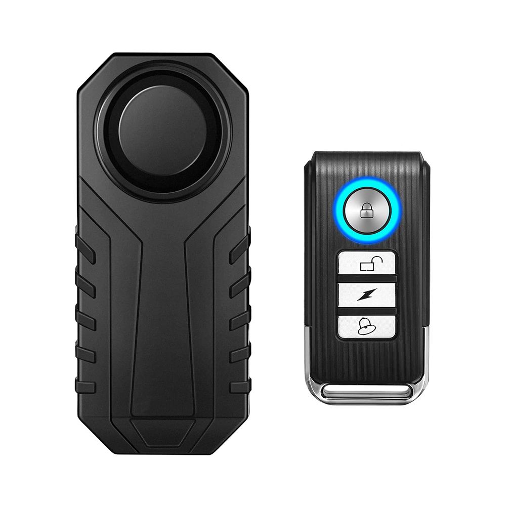 113dB Bike Alarm Wireless Vibration Motion Sensor Waterproof Motorcycle Alarm with Remote