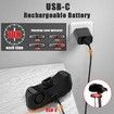 Smart Bike Tail Light with Turn Signals and Brake Light, Bike Alarm Horn with Remote