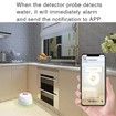 Wifi Water Detector Leakage Sensor Alarm Leak Detector(Battery Not Included)